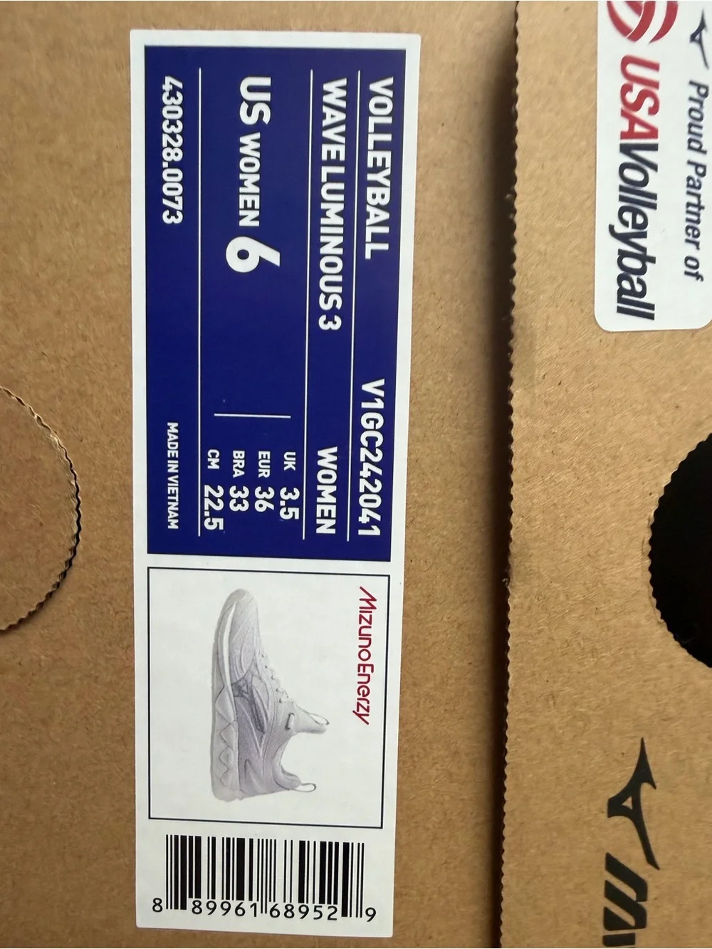 Mizuno Wave Luminous 3 Volleyball Shoes in White